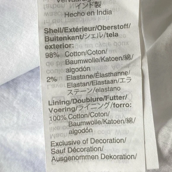 J. Crew Embroidered Saffron scalloped tiered white blue trim dress $128 - Picture 11 of 15